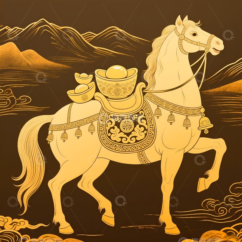 高清大图下载【趣麦麦图】马到成功马上发出