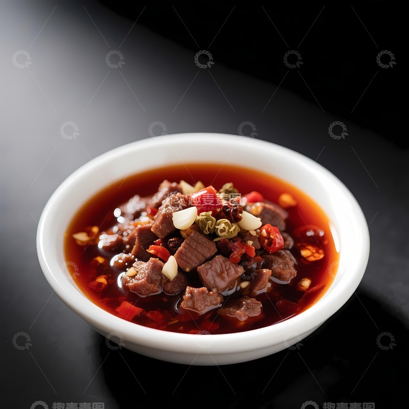 高清大图下载【趣麦麦图】一碟美味牛肉酱