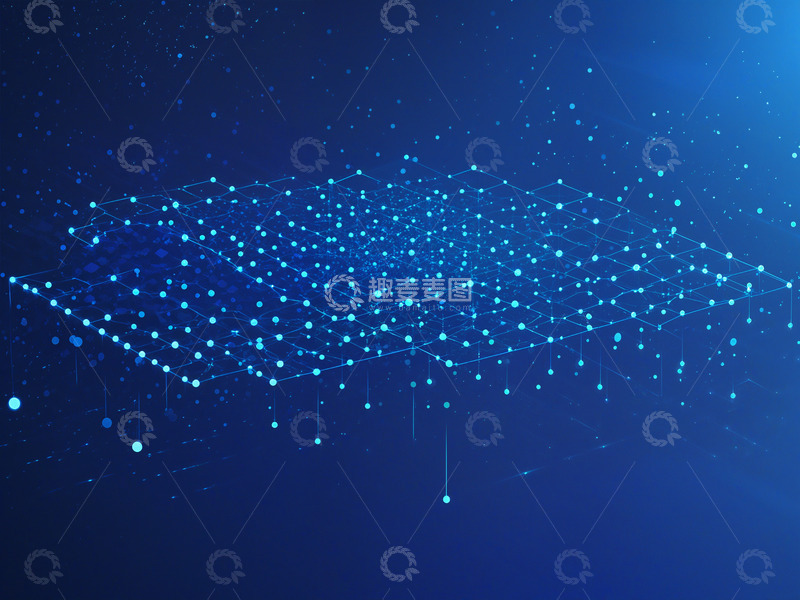 高清大图下载【趣麦麦图】现代金融科技背景