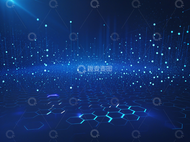 高清大图下载【趣麦麦图】简约科技背景0