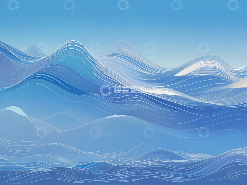 高清大图下载【趣麦麦图】背景蓝色科技线条