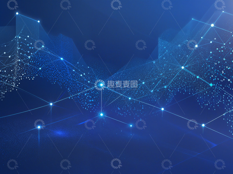 高清大图下载【趣麦麦图】线条科技隧道背景