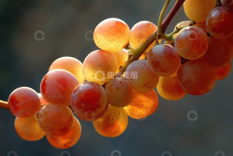 高清大图下载【趣麦麦图】晶莹剔透的一串葡萄