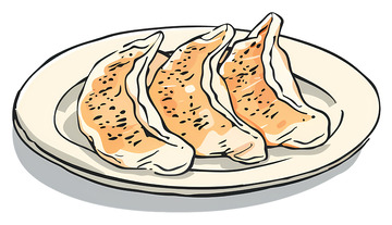 饺子盘高清透明免抠png图片素材