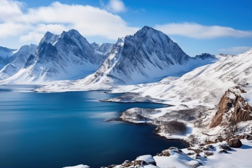 雪山高原湖泊自然美景
