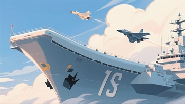 中国海军宣传插画背景1