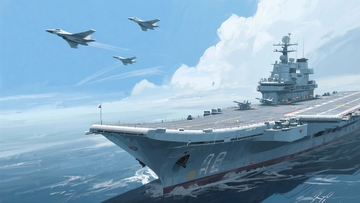 中国海军宣传插画背景5