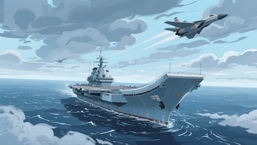 中国海军宣传插画背景3