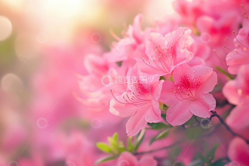 高清大图下载【趣麦麦图】盛开的粉色花朵花卉