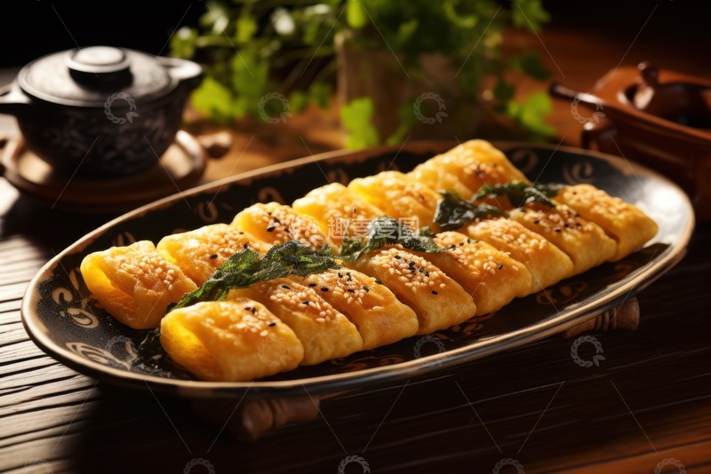 高清大图下载【趣麦麦图】一盘美味的点心糕点