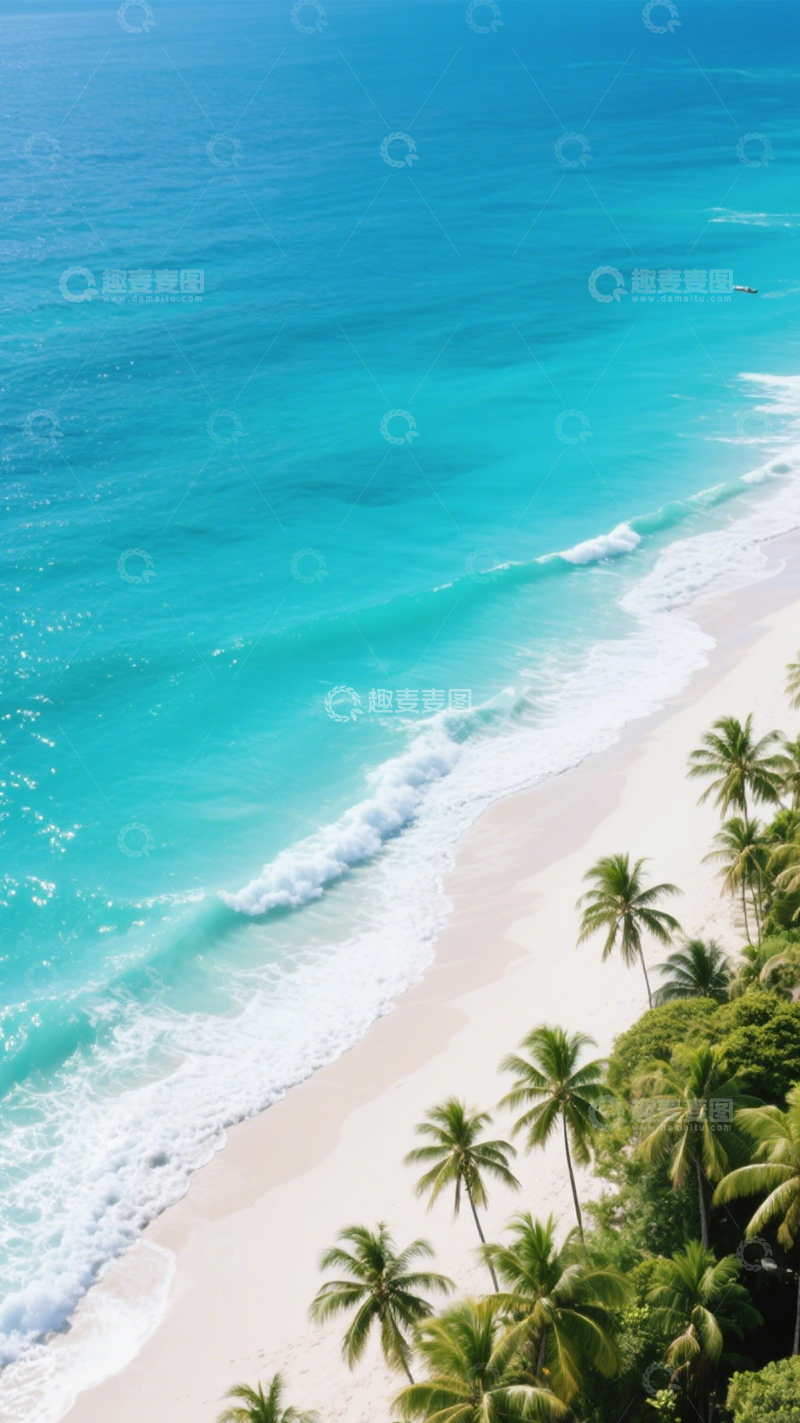高清大图下载【趣麦麦图】椰林海滩碧海白沙度假2