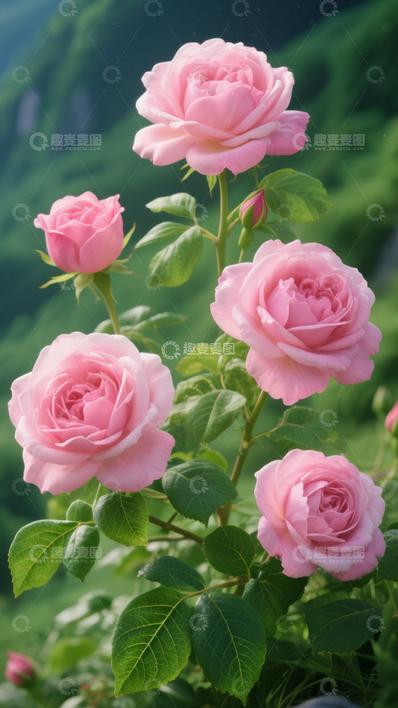 高清大图下载【趣麦麦图】粉红色的玫瑰花