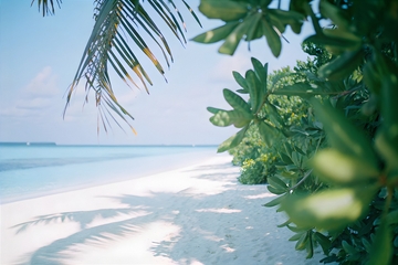 海岛沙滩度假风光