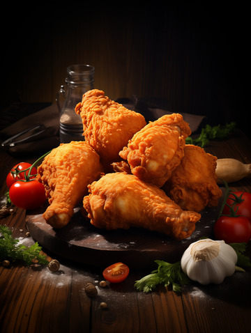 美味香酥炸鸡翅摄影图14