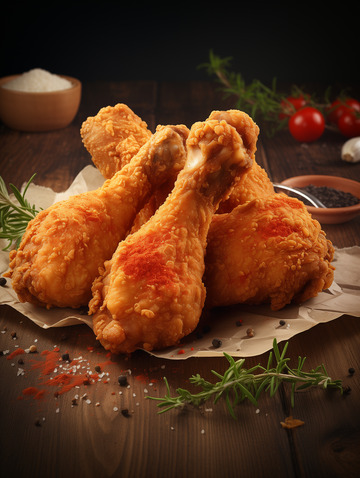 美味香酥炸鸡翅摄影图17