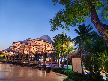 夜景， 欢乐谷，灯光秀，e