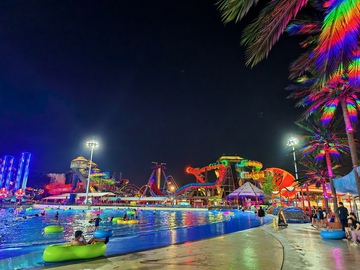 夜景， 欢乐谷，灯光秀3