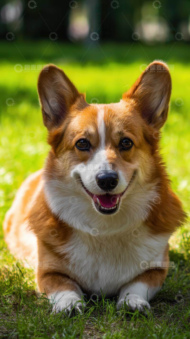 高清大图下载【趣麦麦图】 柯基犬  狗狗  萌宠