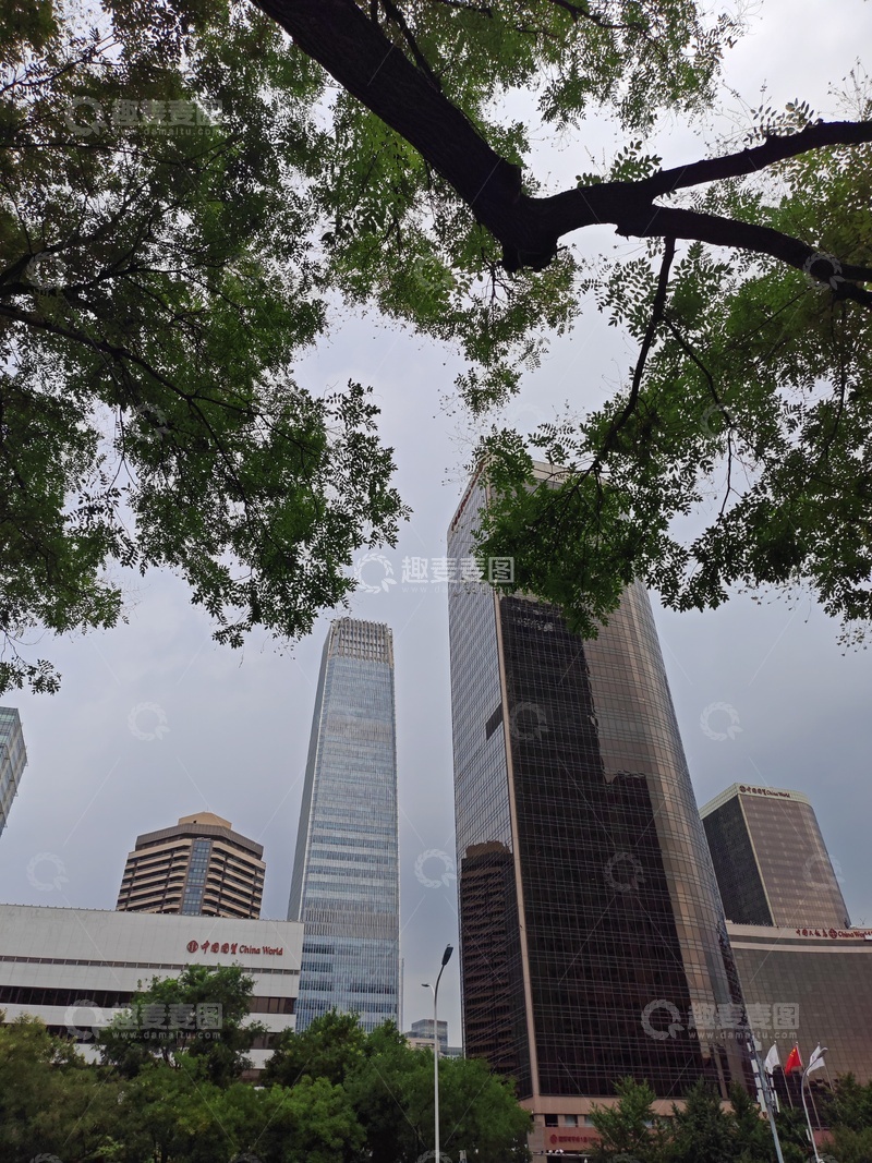高清大图下载【趣麦麦图】北京CBD ，摩天大楼 ，m