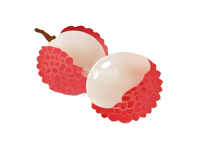 源文件下载【趣麦麦图】工笔画荔枝2