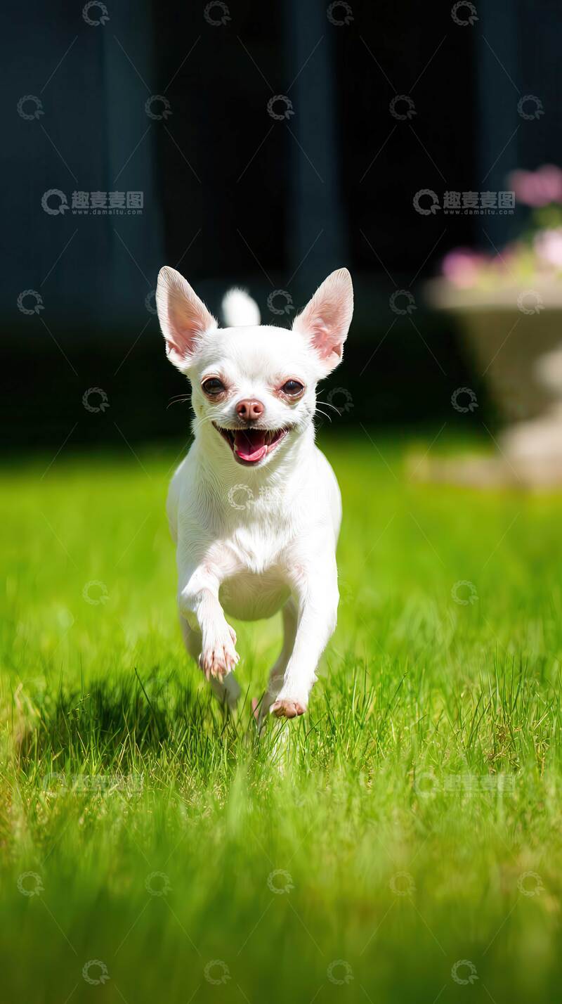 高清大图下载【趣麦麦图】吉娃娃  汪汪  白色