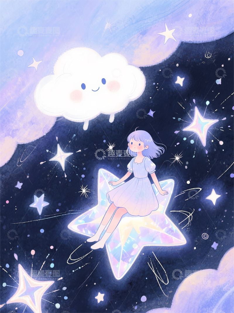 高清大图下载【趣麦麦图】手机壳壁纸卡通可爱手绘简约风绘本插画7