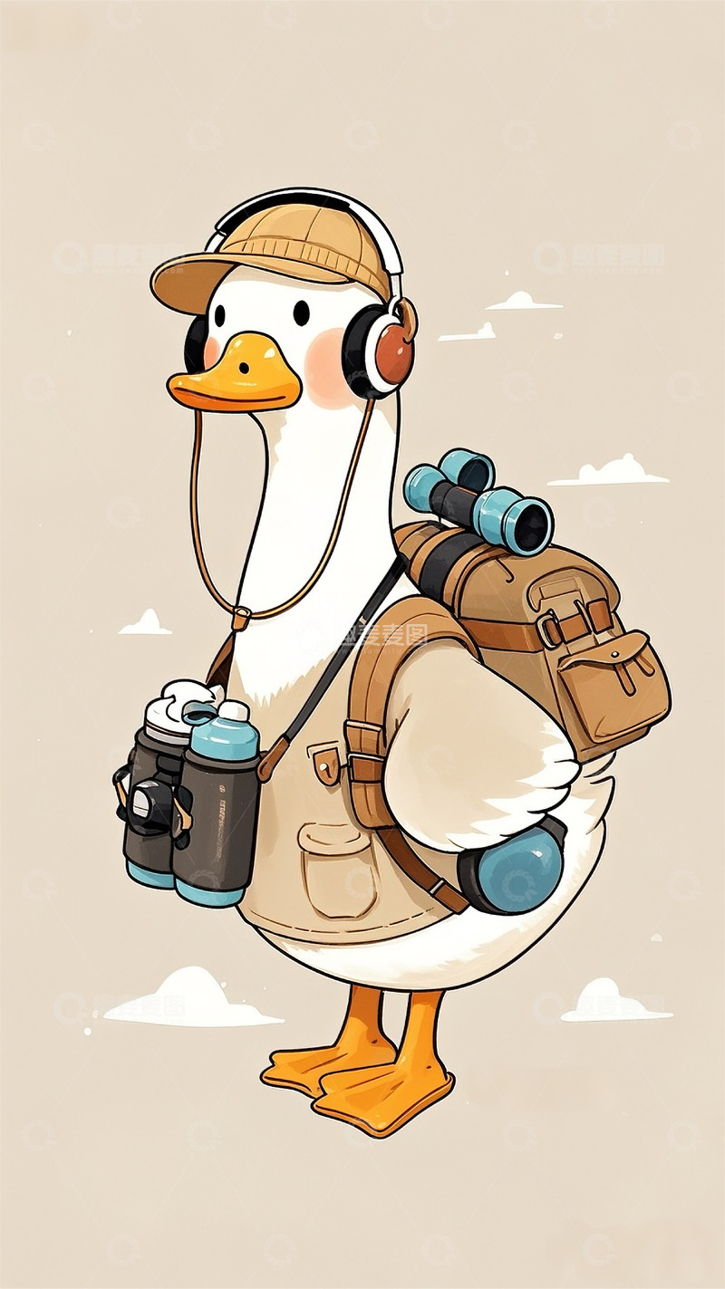 高清大图下载【趣麦麦图】手机壳壁纸卡通可爱手绘简约风绘本插画6