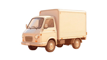 手绘风格小货车4