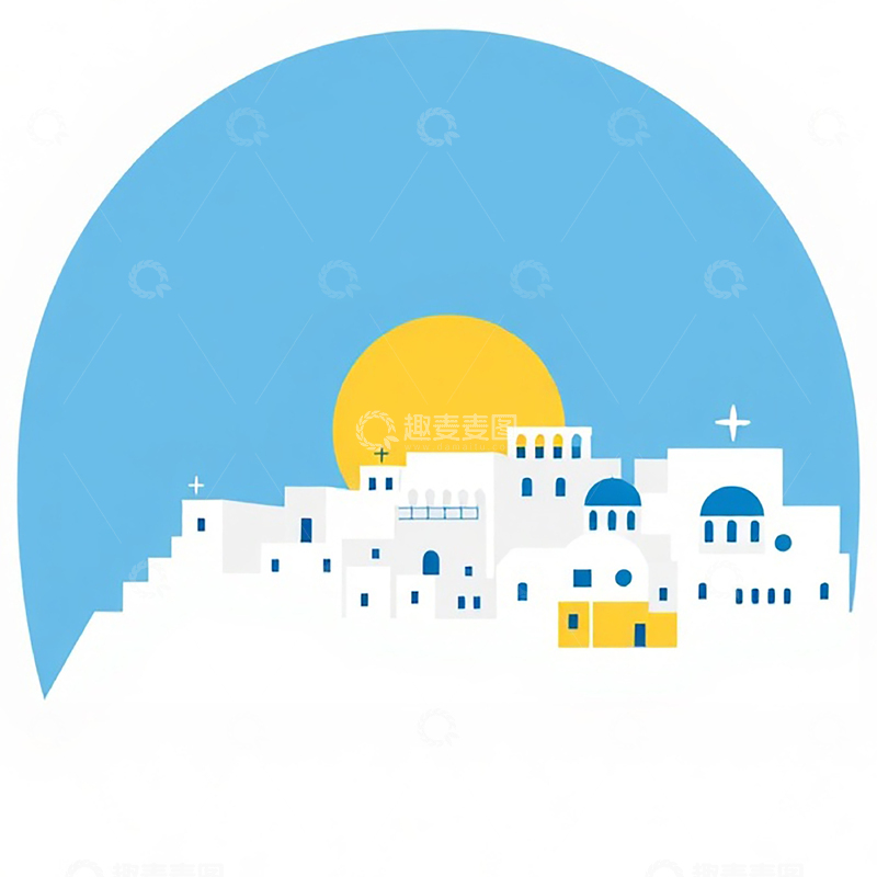高清大图下载【趣麦麦图】希腊圣托里尼1