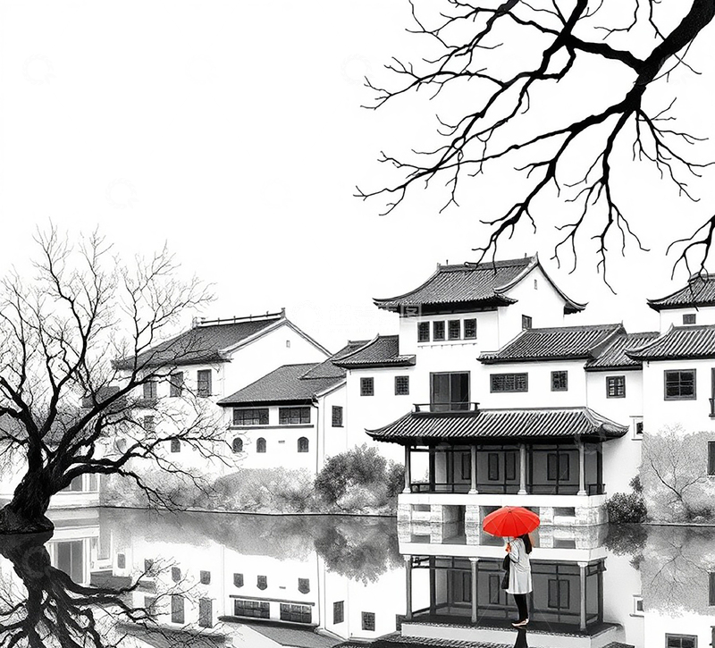 高清大图下载【趣麦麦图】中国水墨古镇3