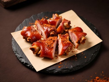 一盘美味烤猪蹄