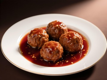 一盘红烧狮子头