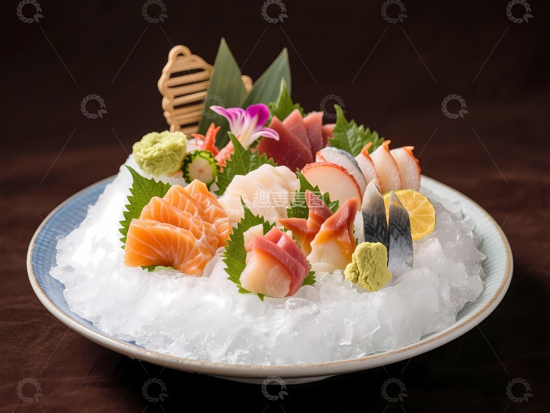 高清大图下载【趣麦麦图】刺身海鲜三文鱼