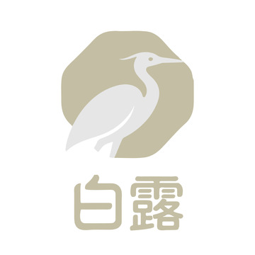 白露节气白鹭元素优雅