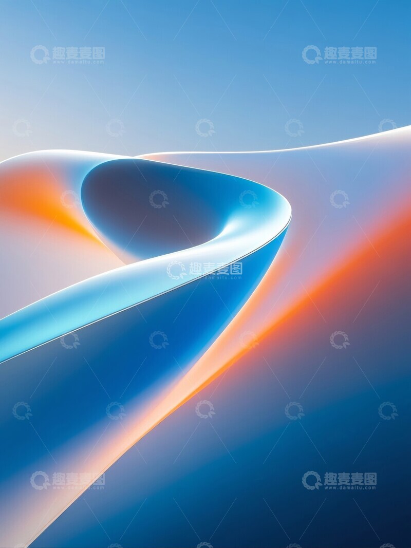 高清大图下载【趣麦麦图】柔和色彩抽象空间背景