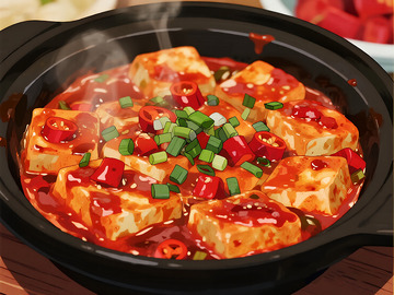麻婆豆腐插画3