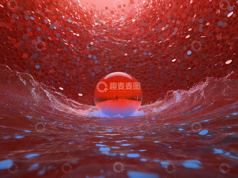 高清大图下载【趣麦麦图】中心圆抽象背景