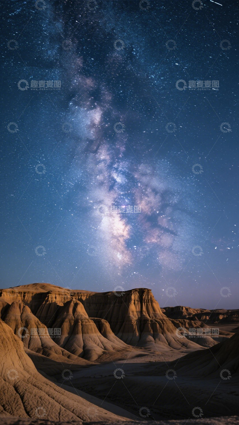 高清大图下载【趣麦麦图】星空峡谷梦幻神秘1