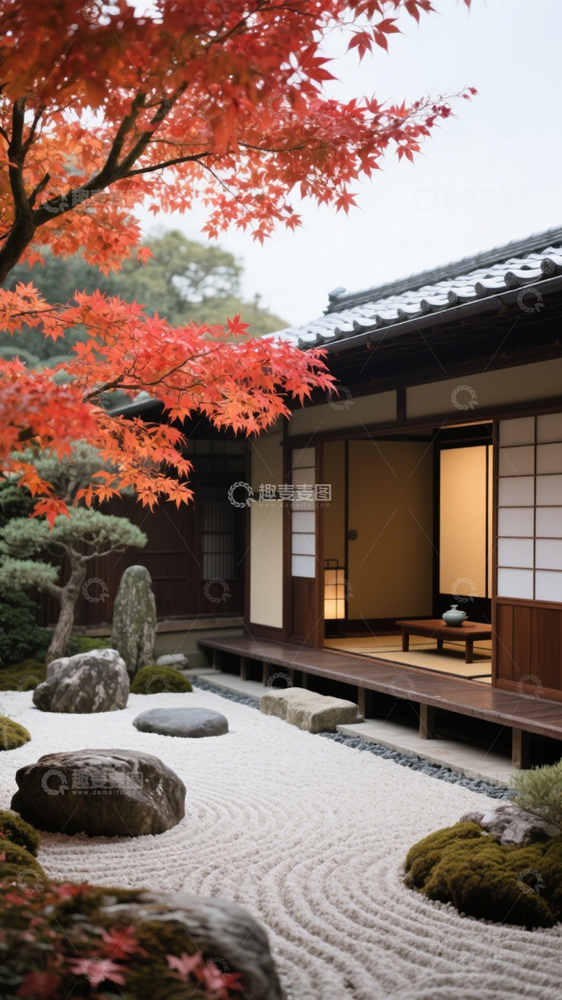 高清大图下载【趣麦麦图】日式庭院宁静雅致2