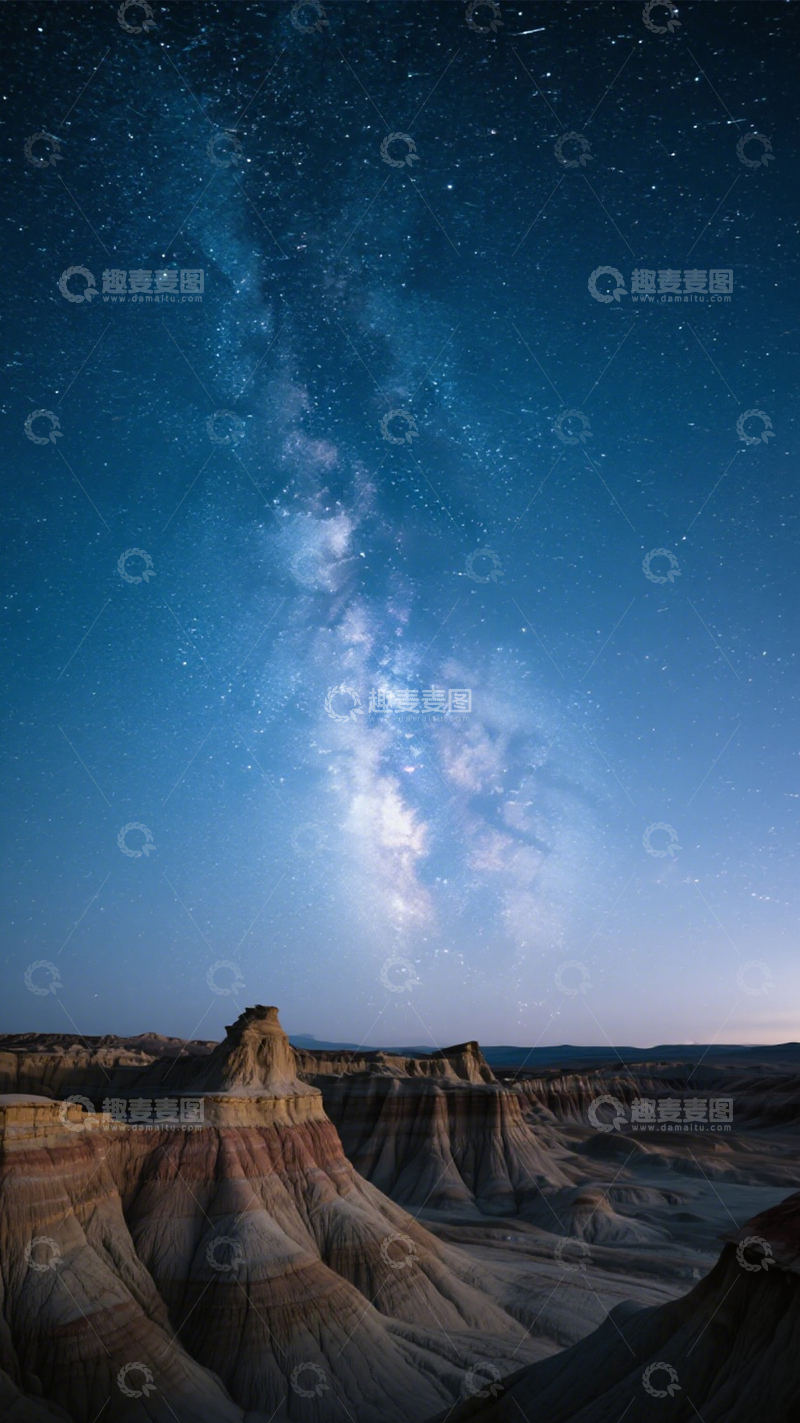 高清大图下载【趣麦麦图】星空峡谷梦幻神秘