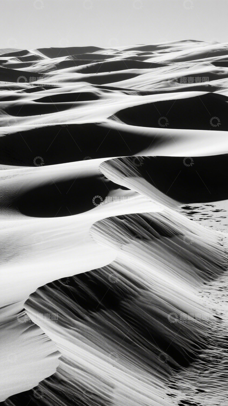 高清大图下载【趣麦麦图】沙漠沙丘苍凉壮美