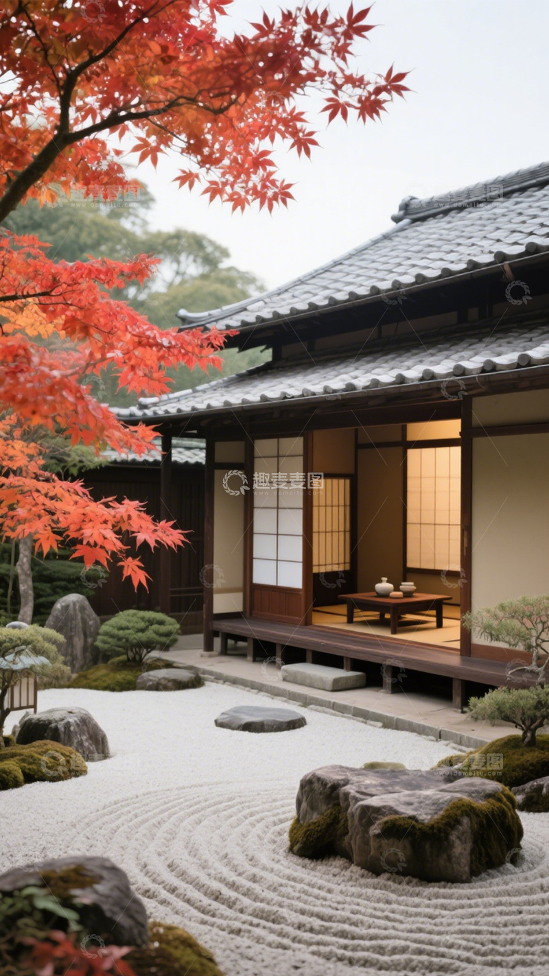 高清大图下载【趣麦麦图】日式庭院宁静雅致3