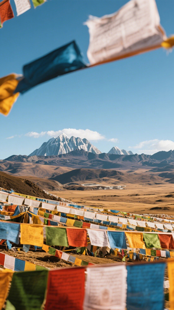经幡雪山神圣辽阔1