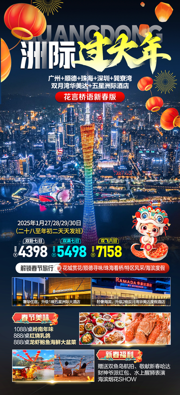 洲际过大年旅游海报