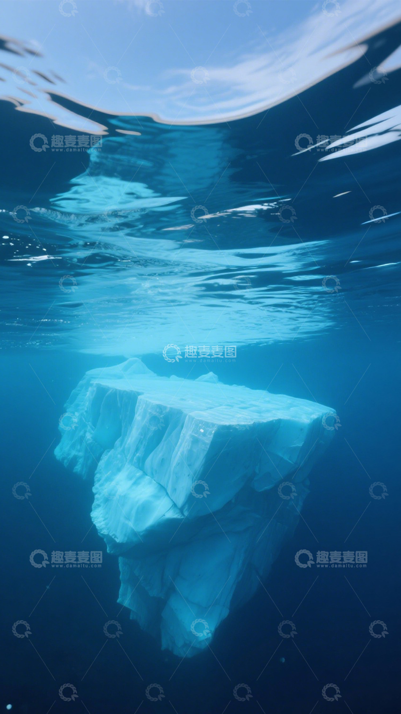 高清大图下载【趣麦麦图】冰山海洋纯净壮观2