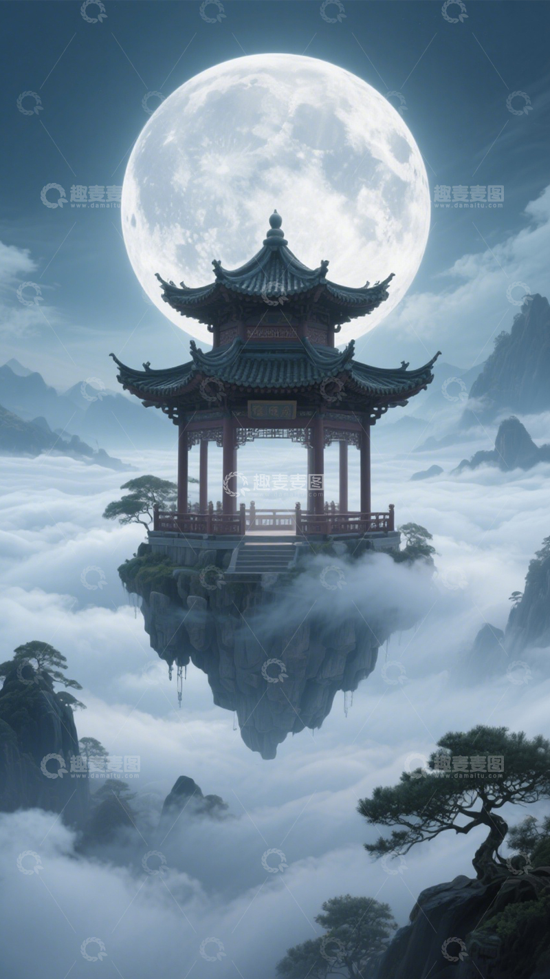 高清大图下载【趣麦麦图】月宫仙境梦幻唯美3