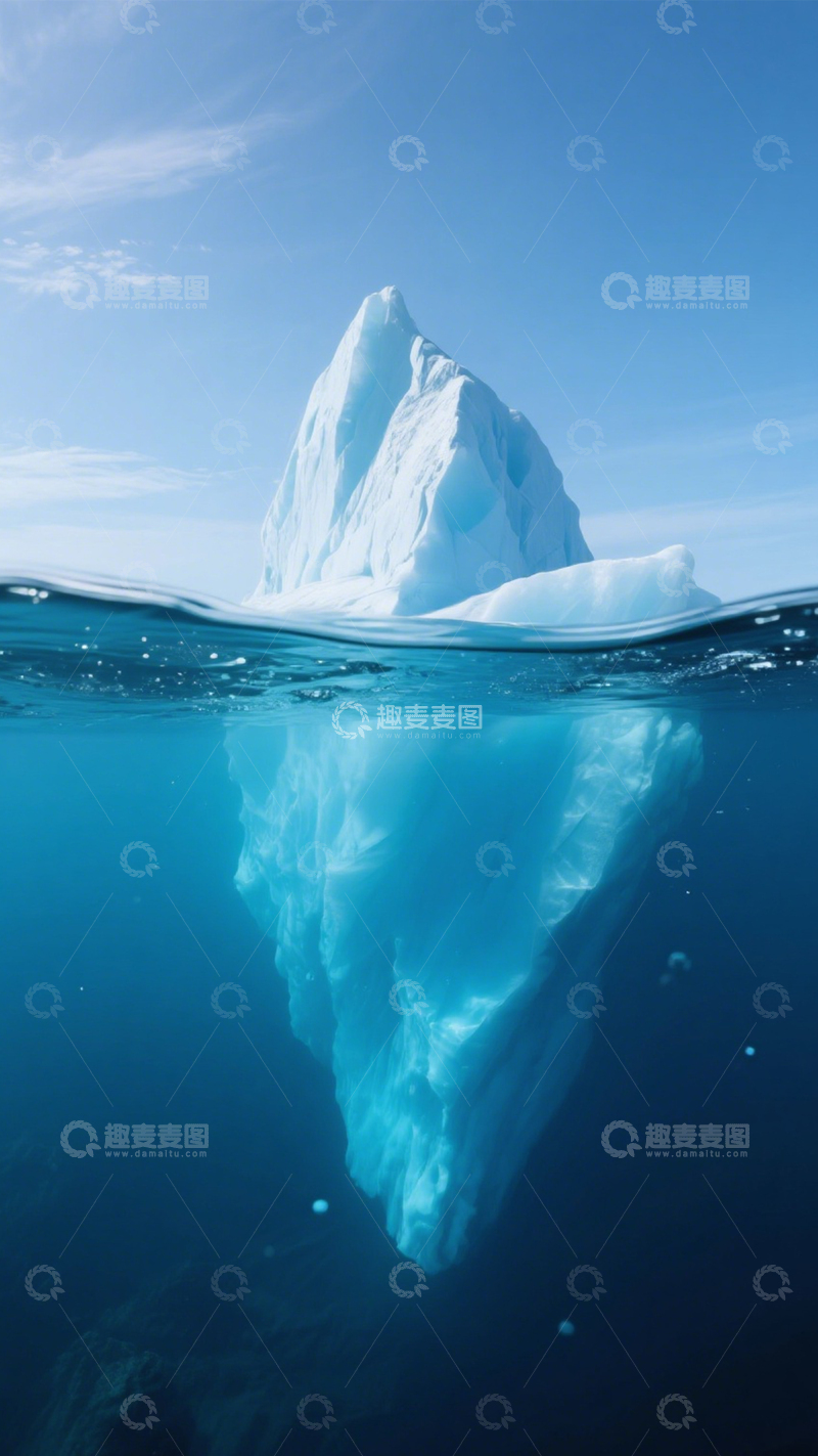 高清大图下载【趣麦麦图】冰山海洋纯净壮观