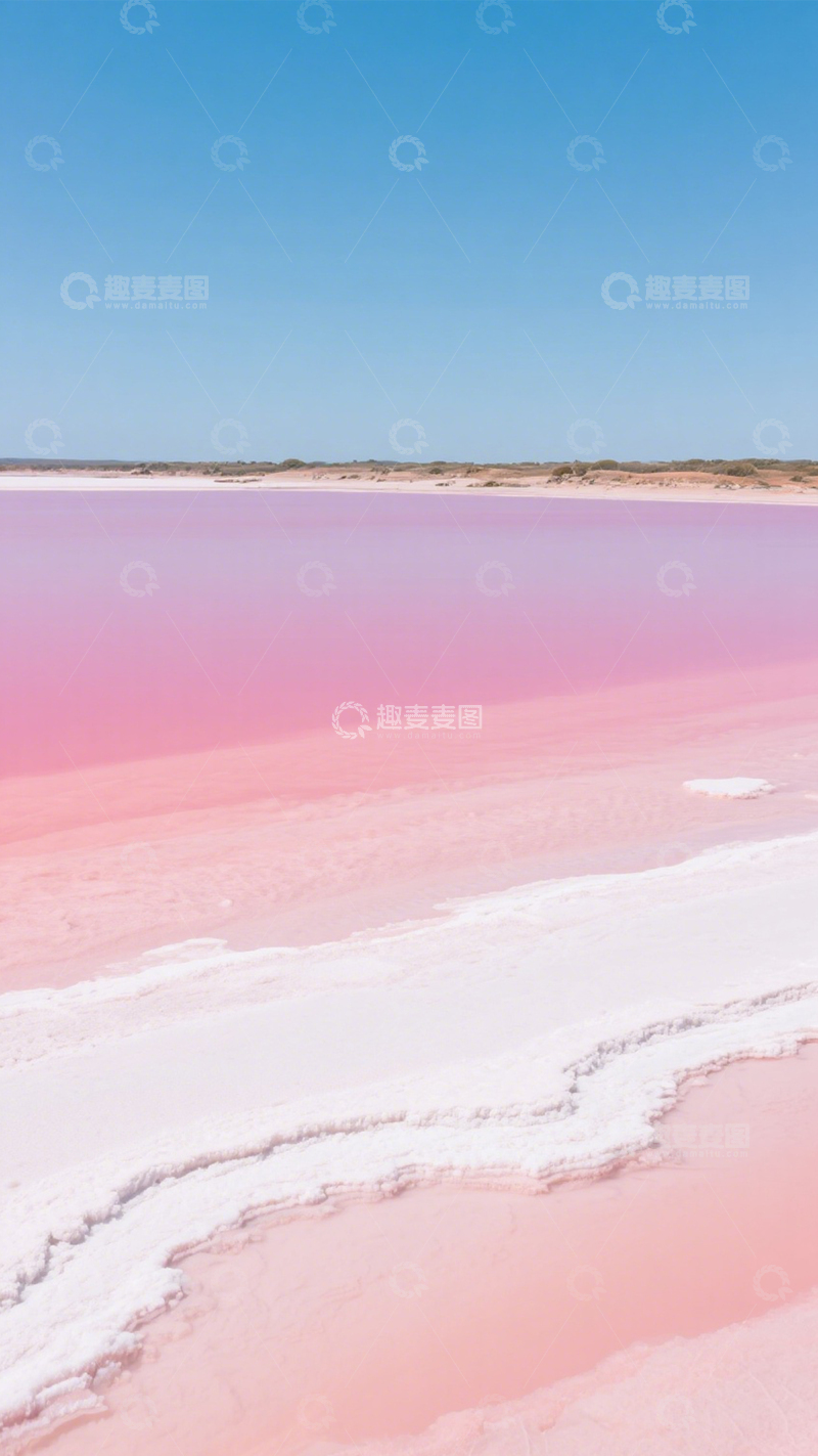 高清大图下载【趣麦麦图】粉湖秘境浪漫治愈