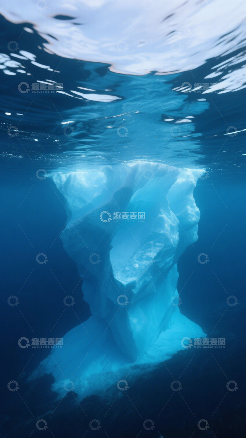 高清大图下载【趣麦麦图】冰山海洋纯净壮观3