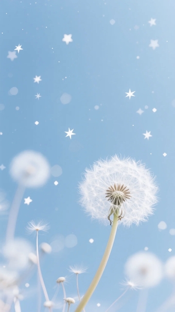 梦幻蒲公英背景3